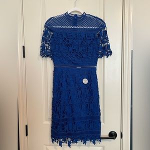 Royal Blue Lace Dress NWT - Size 8 (fits like 4)